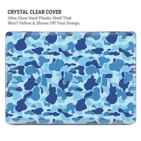 Light Blue Street Camo MacBook Cases